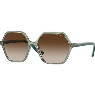 Vogue Briller VO5361S 302213 55 Solbriller Kvinder Grøn - Transparent Light Green - 55mm