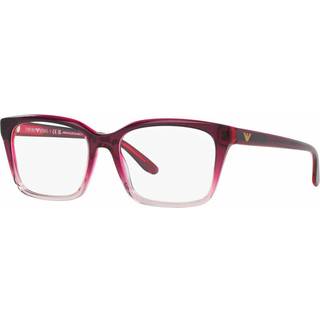 Emporio Armani EA3219 5990 54 Briller Kvinder Krystalklar - Transparent Gradient Burgundy Grey - 54mm