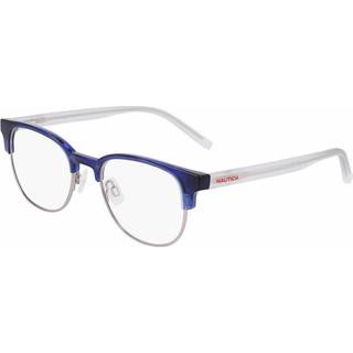 Nautica N8181 420 50 Briller Mænd Blue - Transparent Navy Blue On Silver - 50mm