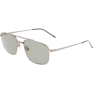 Calvin Klein Mand CK22111TS 014 Solbriller Titanium Rifle tønde Grøn Firkantet Normal