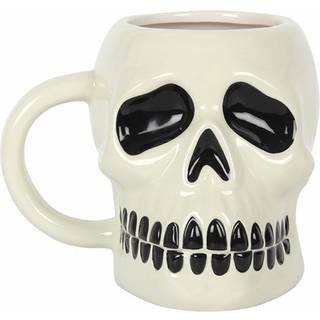 Totenkopf Keramik Becher mit Henkel