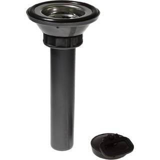 Afløbsforbindelse / bundsi, 30 mm (1 3/16″) slange, plast, grå