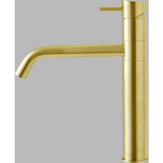 QTOO d line Circle Køkkenarmatur PVD svingtud Ø22 200mm, poleret mesing