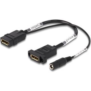 Delock Displayport adapter kabel - Hun/Hun - 4K/60Hz - DC strøm