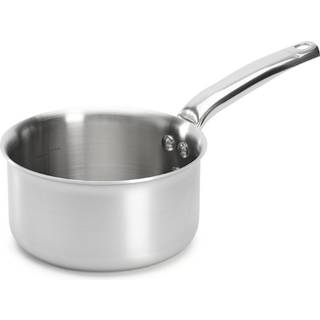 de Buyer Alchimy Stielkasserolle 16 cm / 1,5 L - Edelstahl-Mehrschichtmaterial - Silber