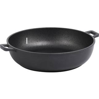 de Buyer Choc Extreme Sauteuse 32 cm mit Antihaftbeschichtung & Henkelgriffen - Aludruckguss - Schwarz