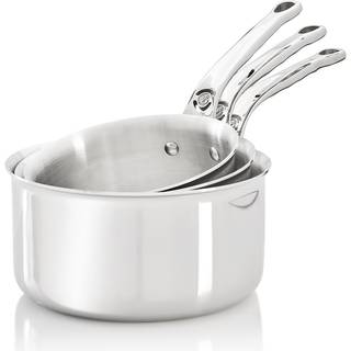 de Buyer Affinity Stielkasserollen Set 3-teilig - Edelstahl-Mehrschichtmaterial - Silber