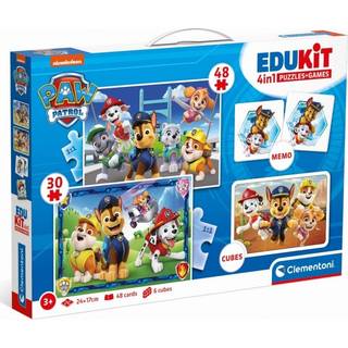 Clementoni Paw Patrol Edukit 4 i 1 - spil og puslespil