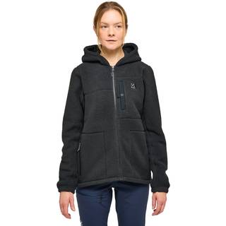 Haglöfs Malung Pile Hood Fleecetrøje Dame, Sort