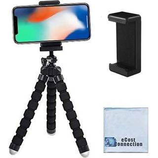 ACUVAR -telefonstativ fleksibelt stativ til iPhone og Android bærbart lille stativ med telefonklip til videooptagelse/vlogging/selfie sort & en e