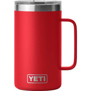 Yeti Rambler 24 oz krus vakuum isoleret rustfrit st?l med magslider l?g redd r?d