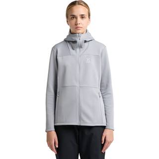 Haglöfs Women's Willow Mid Hood Fleecejakke Damer størrelse M farve grå