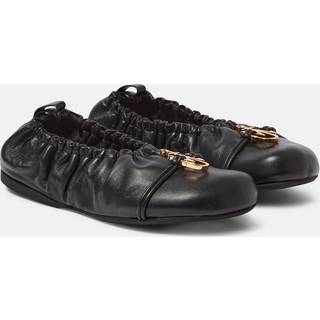JW Anderson Anchor leather ballet flats - black - EU 37