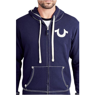 True Religion Full Zip Hoodie Navy