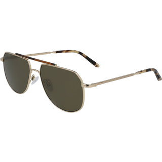 Calvin Klein Mand CK20132S 717 Solbriller Metal Guld Grøn Pilot