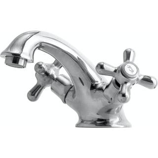 Lavabo Retro to-grebs håndvaskarmatur m/løft-op bundventil, Krom