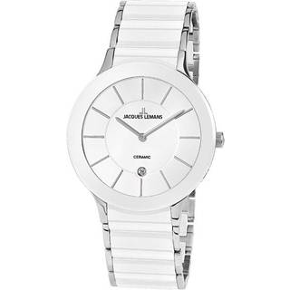 Jacques Lemans 1-1855B Dublin Hvid/Stål Ø40 mm