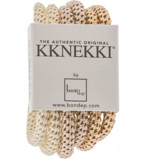 Kknekki Hårelastikker Beige/offwhite Mix Slim (6-pak)