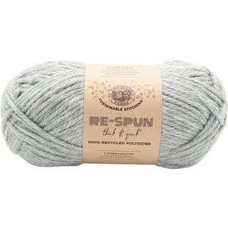 Lion Brand Yarn 843-149B Re-spun tyk og hurtigt garn sølv