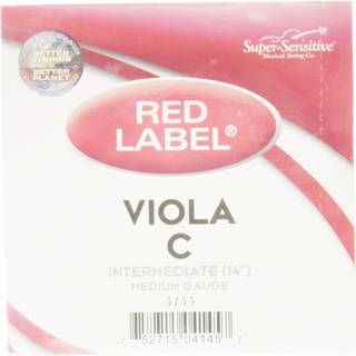 Superf?lsom r?dt etiket viola c streng 14 """" Mellemliggende