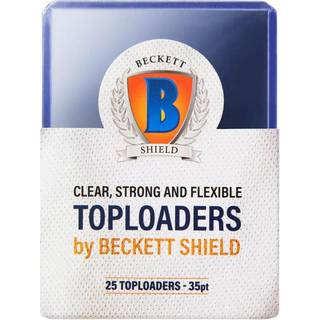 Arcane Tinmen Beckett Shield Standard Size Sleeves - Toploader 35pt 25ct - Kort?rmer er glatte og h?rde - kompatible med Pokemon Yugioh Magic The