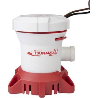 Nedsænkelig elektrisk lænsepumpe Attwood Tsunami Mk2 T500 GPH (28 liter/min), 12 V, manuel driftstart, uden niveauføler