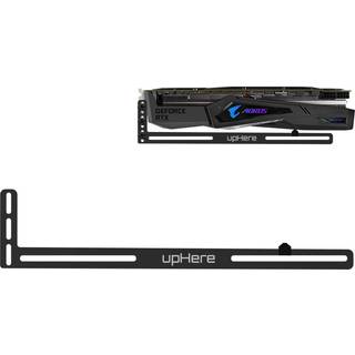 Uphere Graphics Card GPU Brace Support videokort Sag Holder/Holster Bracket Anodized Aerospace Aluminium Single eller Dual Slot Cards (Black) Gl0