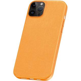 Baseus - Phone Case for iPhone 15 Pro Fauxther Series Orange