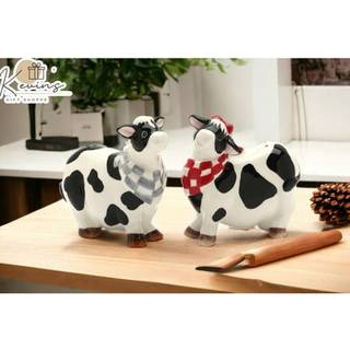 Appletree Design Barn Yard Cow Salt and Pepper Set 3-1/4-tommer 3-1/2-tommer