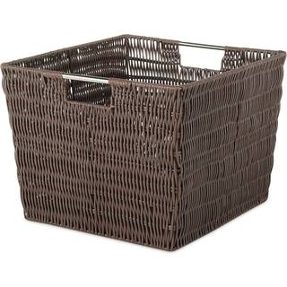 Whitmor Rattique Storage Tote Basket - Java 13W x 15d x 9,63h in.