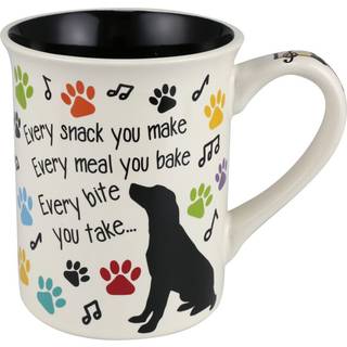 Enesco Vores navn er MUD Every Snack You Make Pet Dog Coffee Mug 16 Ounce Multicolor