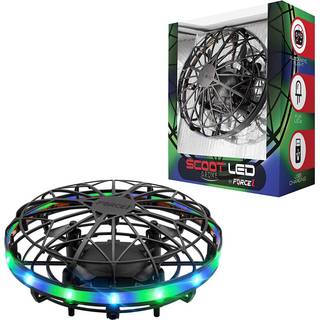 Force1 Scoot LED håndstyret drone - indendørs UFO-håndstyret legetøj med bevægelsessensor og grønne og blå LED'er til børn og voksne