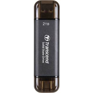 Transcend ESD310 SSD - 2TB - Sort - Ekstern SSD - USB 3.2 Gen 2x1