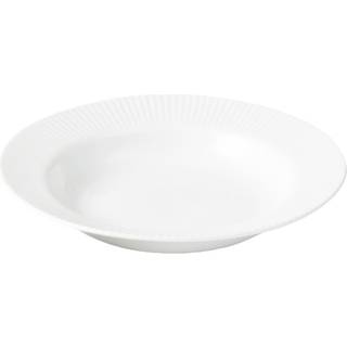 AIDA Groovy suppe tallerken 22 cm porcelæn - hvid
