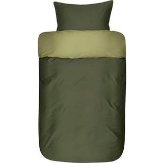 Høie dobbelt sengetøj 100% blødt bomuldssatin - 200x220 cm - Grønt Oslo dobbelt sengesæt fra Høie of Scandinavia