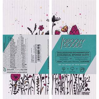 Groovy Goods Karklud u. plastik m. blomster - 1 stk