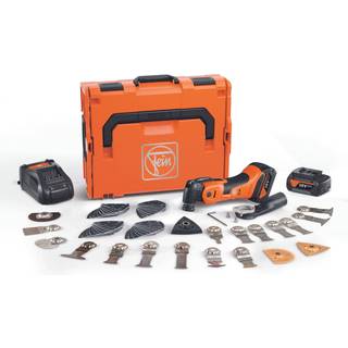 Fein 18v multicutter amm700 max top 2x4,0ah batteri lader og 60 tilbehørsdele