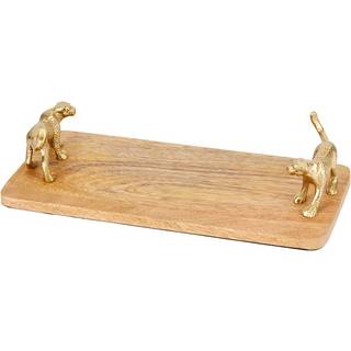 Artesa Mango Wood Servering Tallerkener med leopardhåndtagEn