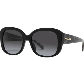 Coach HC8363U CH564 Asian Fit 50028G 56 Solbriller Kvinder Black - Black - 56mm