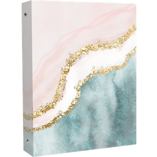 Bloom Daily Planners 3 -Ring Fashion Binder (10 """" X 11.5?) - 1 tommer Ring - Daydream -troende