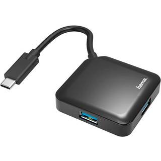 HAMA Hub USB-C 4x Porte, sort