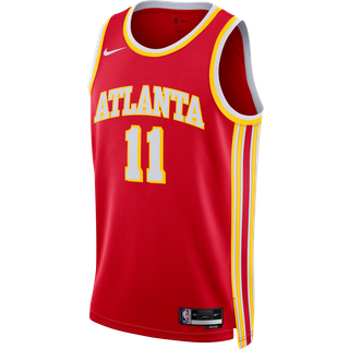 Atlanta Hawks Icon Edition 2022/23 Nike Dri-FIT NBA Swingman-spillertrøje til mænd - rød - XL