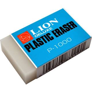 Lion gennemskinnelig hvid stor plastgaser 1 viskel?der (P-1000)