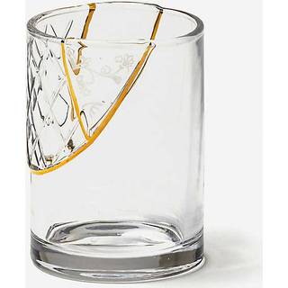 Seletti Glassware - 'Seletti Kintsugi Glass', no 2 in TRASPARENT/GOLD Glass, gold