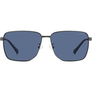 Polaroid PLD 2143/G/S/X Asian Fit Polarized R80/C3 62 Solbriller Mænd Silver - Matte Dark Ruthenium - 62mm
