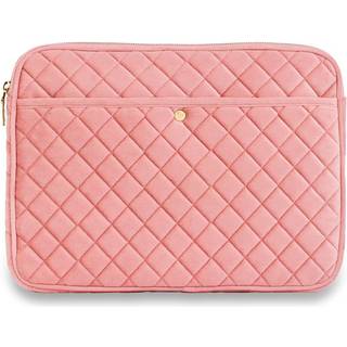 Fan Palm Rose Quilted Velvet Laptop Sleeve