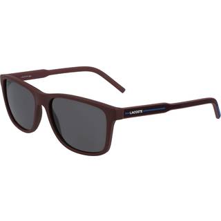 Lacoste Unisex L931S 604 Solbriller Plast Rød uigennemsigtig Grå Firkantet