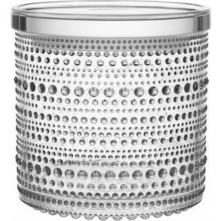 Iittala - Kastehelmi Krukke 116 x 114 mm Klar - Madkasser og opbevaringsbokse - Oiva Toikka - Gennemsigtig - Glas/Plast