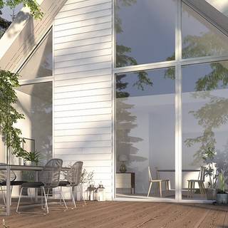 SCG Smartwood plank, pearl white, 8 x 200 x 2400 mm - 3 stk.