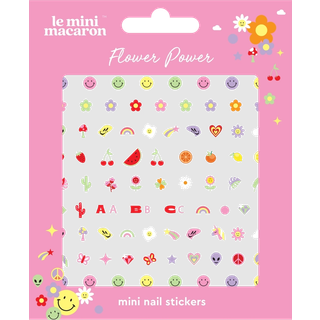Le Mini Macaron Mini Nail Art Stickers - Flower Power